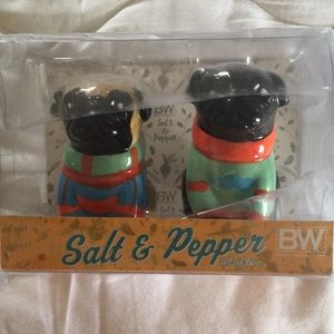 NEW Pug Salt & Pepper Shakers